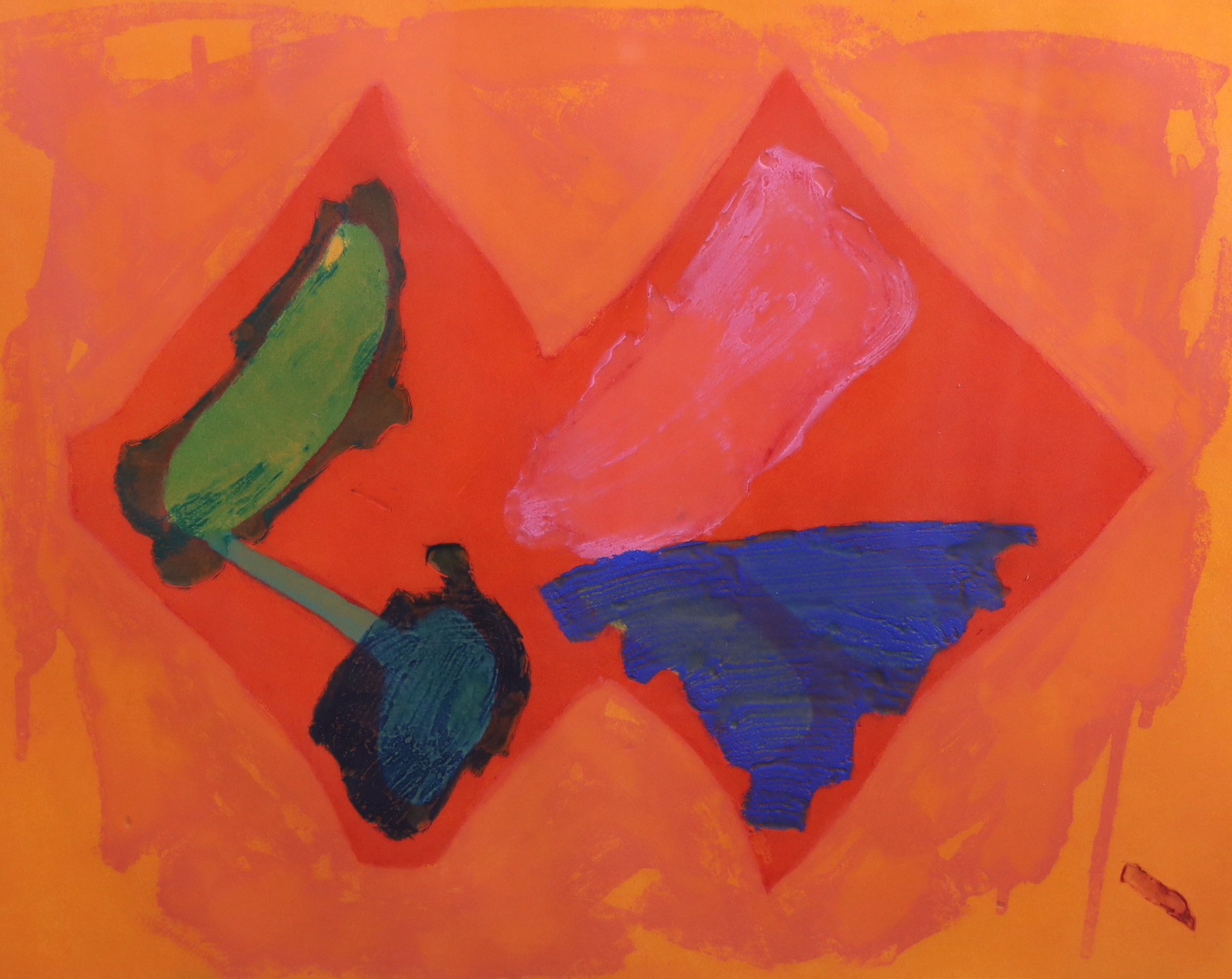 John Hoyland RA (British, 1934-2011), 'Fly Away' 1981, etching with aquatint and carborundum, visible sheet 63 x 73cm